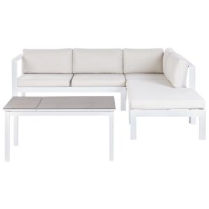 wohnli-moebel-suche-800000941120 Wohnli Möbelsuche - LOUNGE-SET 5-sitzer Aluminium Cremeweiß Messina