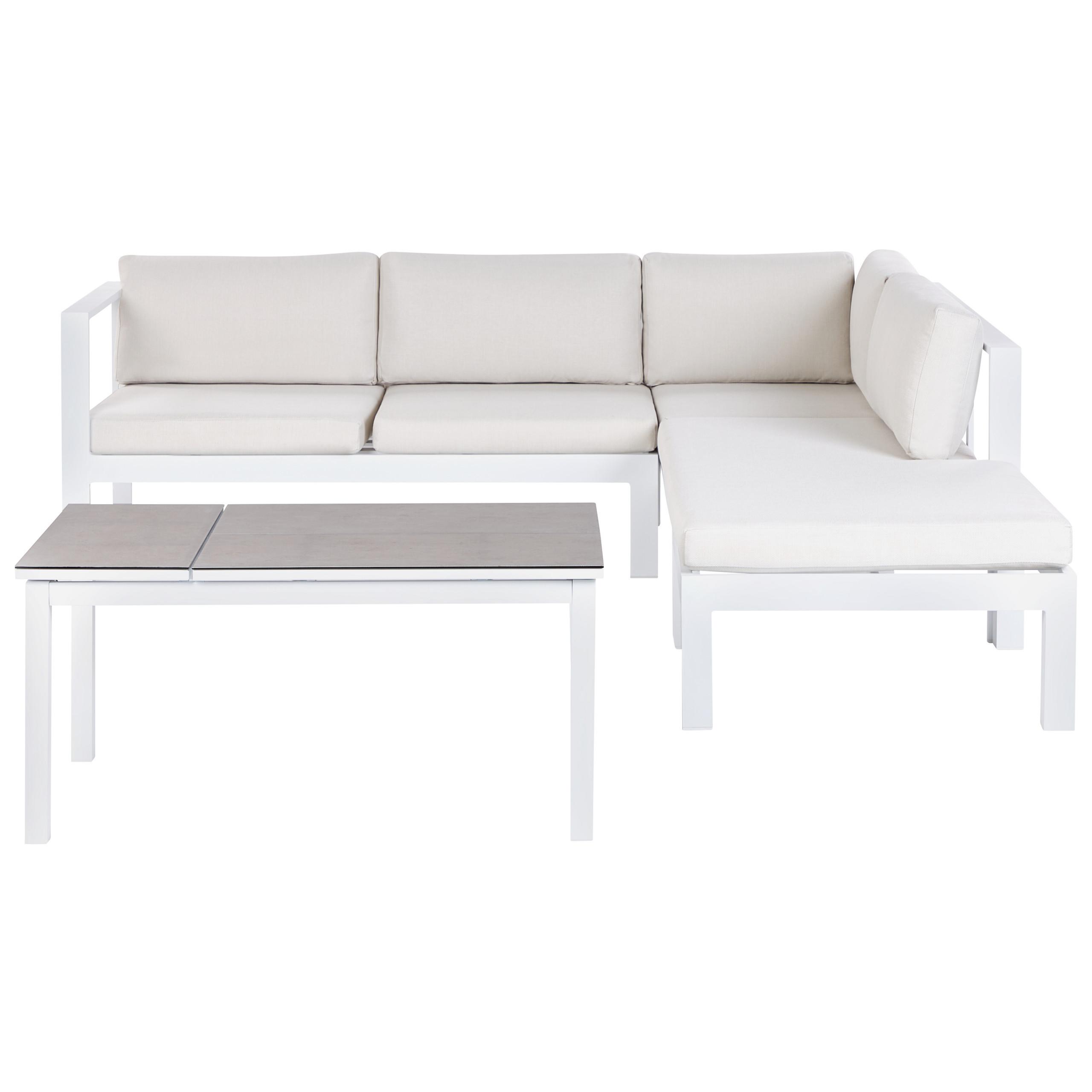 wohnli-moebel-suche-800000941120 Wohnli Möbelsuche - LOUNGE-SET 5-sitzer Aluminium Cremeweiß Messina