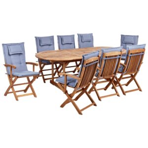 Wohnli Möbelsuche - GARTENTISCH-SET 8-Sitzer Heller Holzfarbton Maui II