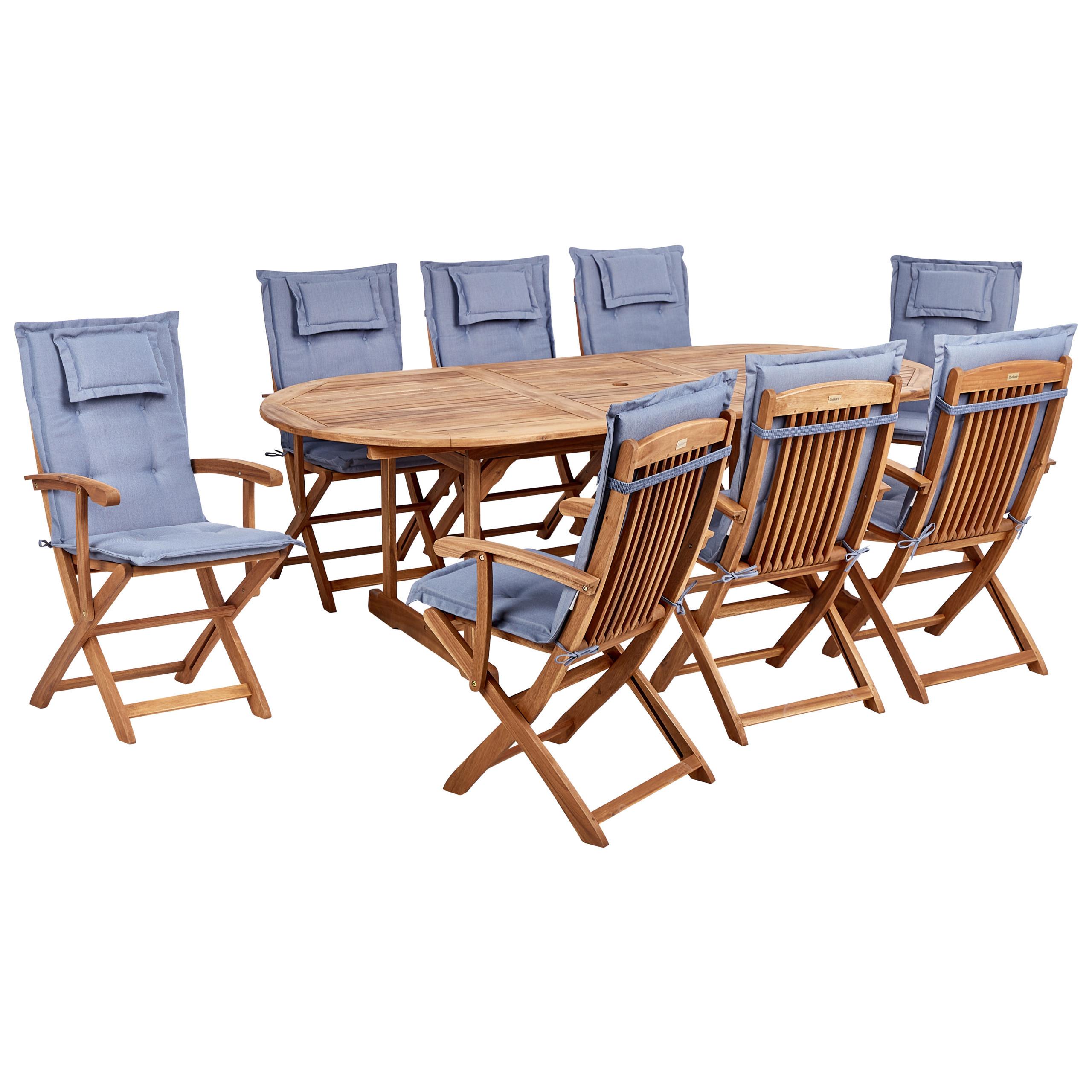 wohnli-moebel-suche-800000941122 Wohnli Möbelsuche - GARTENTISCH-SET 8-Sitzer Heller Holzfarbton Maui II