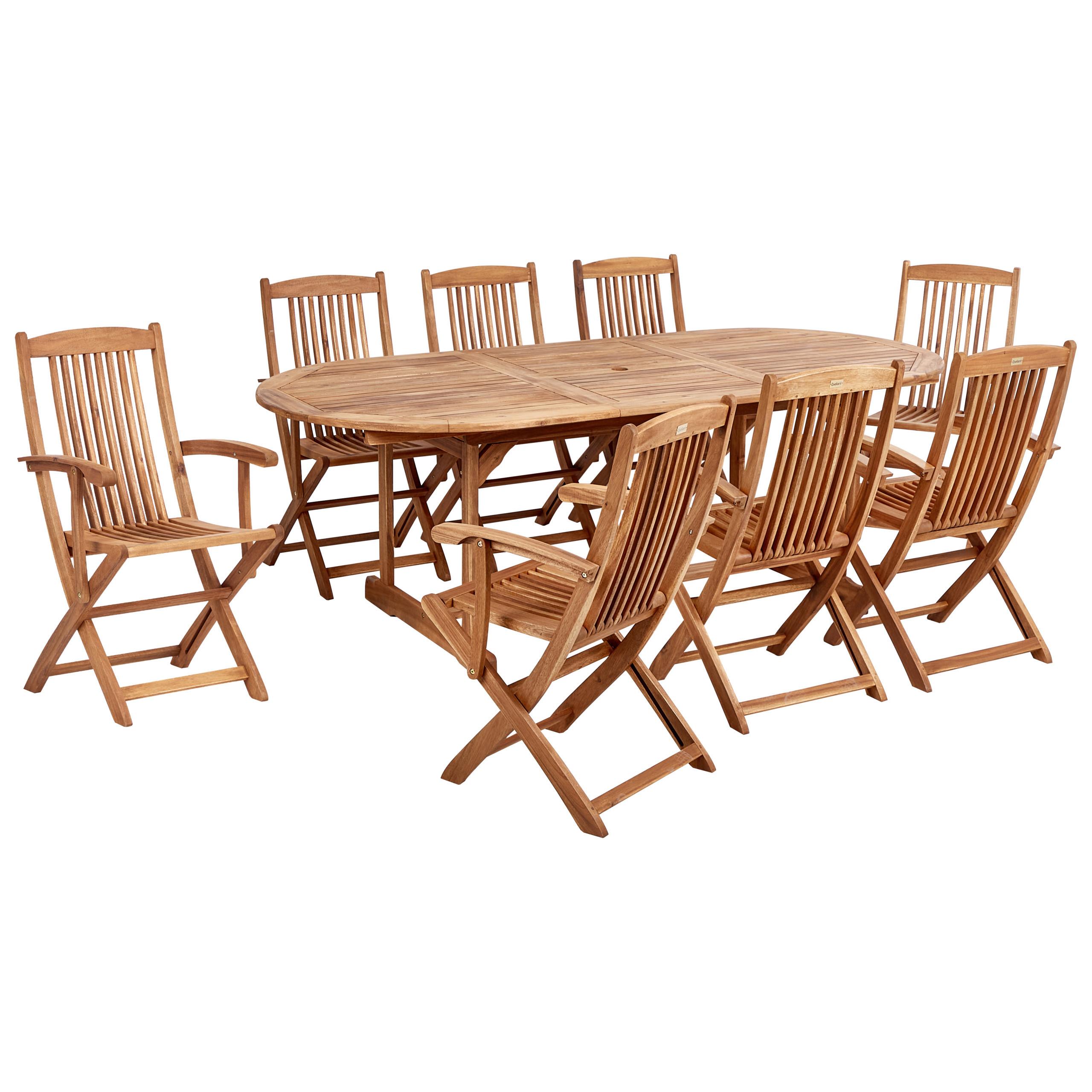 wohnli-moebel-suche-800000941126 Wohnli Möbelsuche - GARTENTISCH-SET 8-Sitzer Heller Holzfarbton Maui II