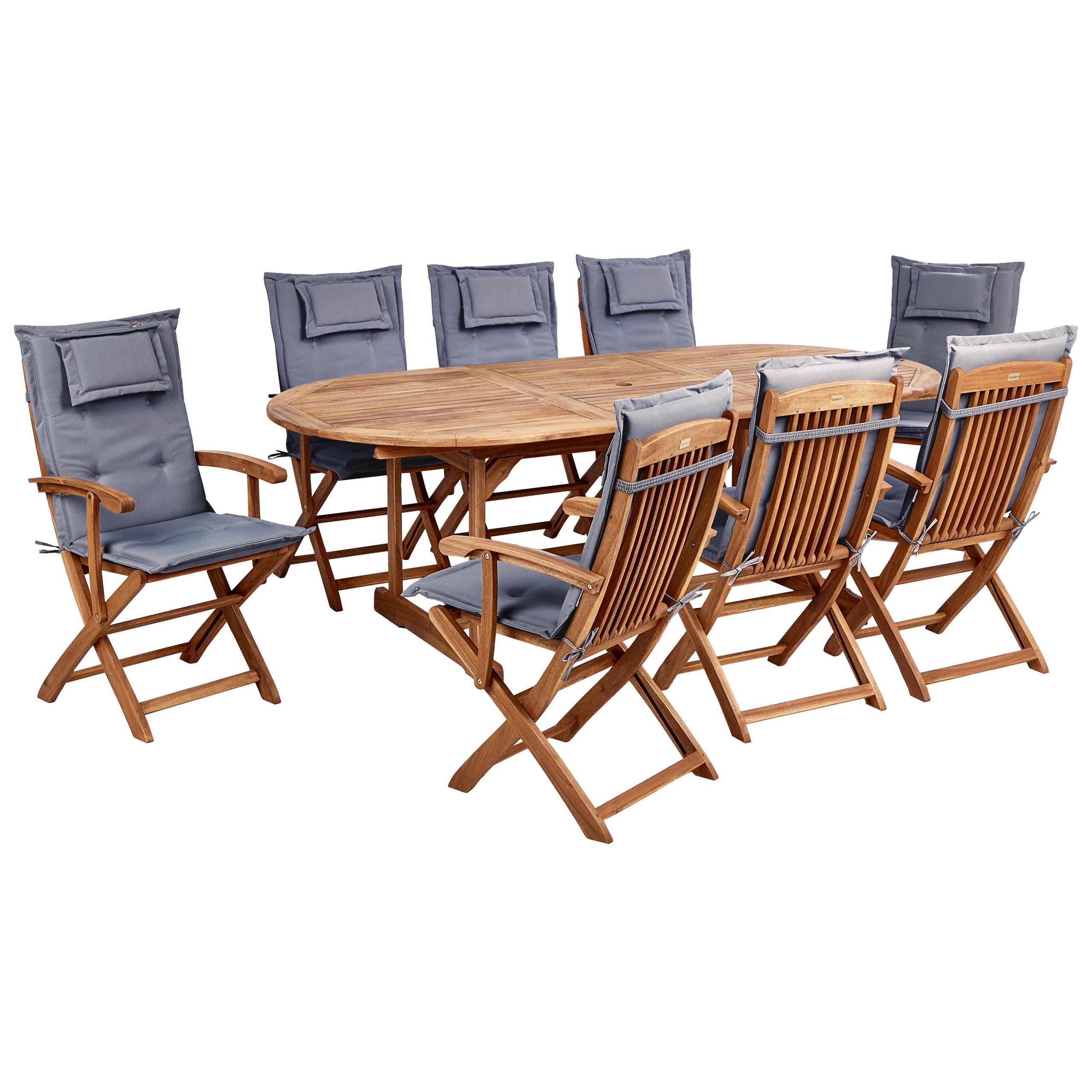 wohnli-moebel-suche-800000941132 Wohnli Möbelsuche - GARTENTISCH-SET 8-Sitzer Heller Holzfarbton Maui II