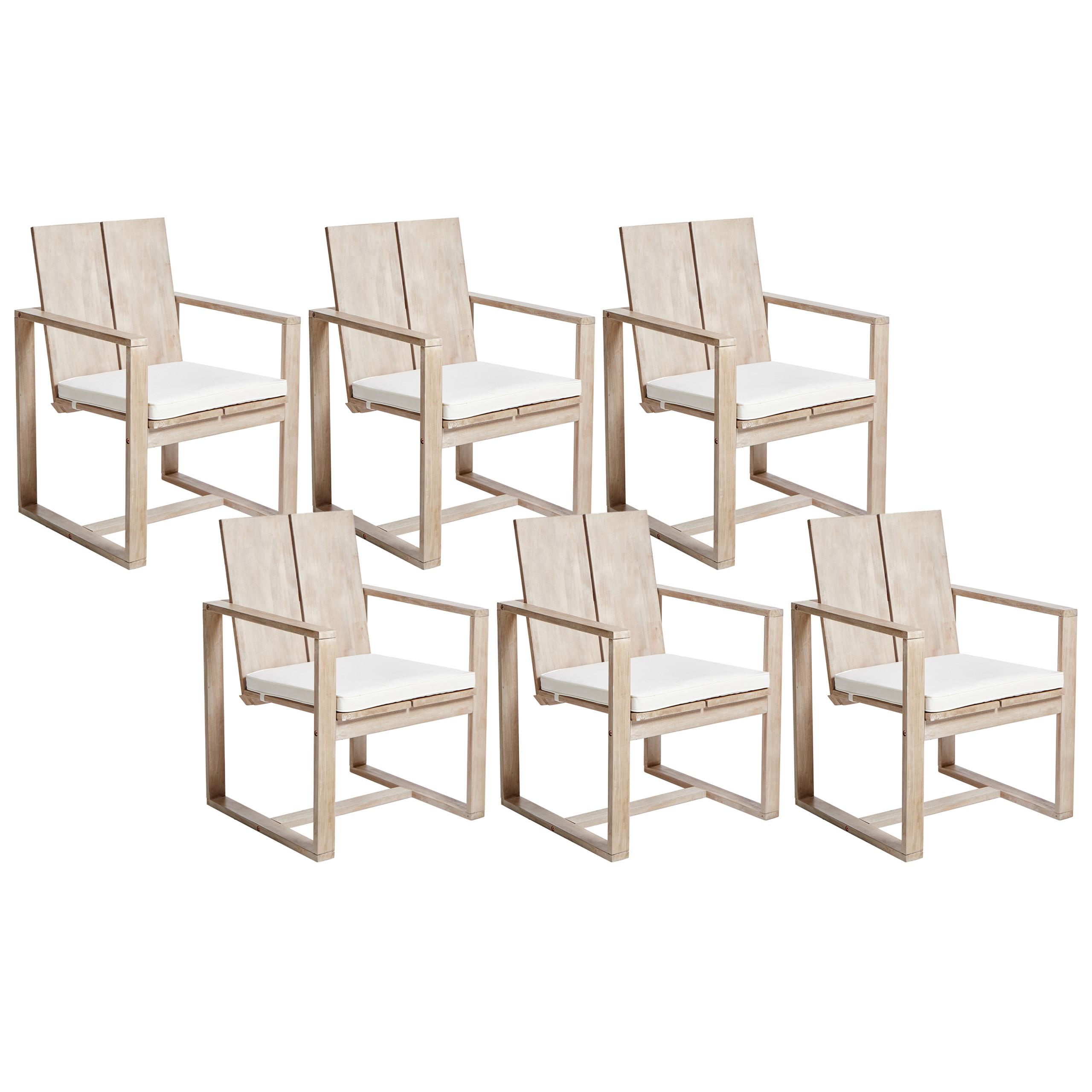 wohnli-moebel-suche-800000941769 Wohnli Möbelsuche - GARTENSTUHL 6er Set Heller Holzfarbton Azzanello