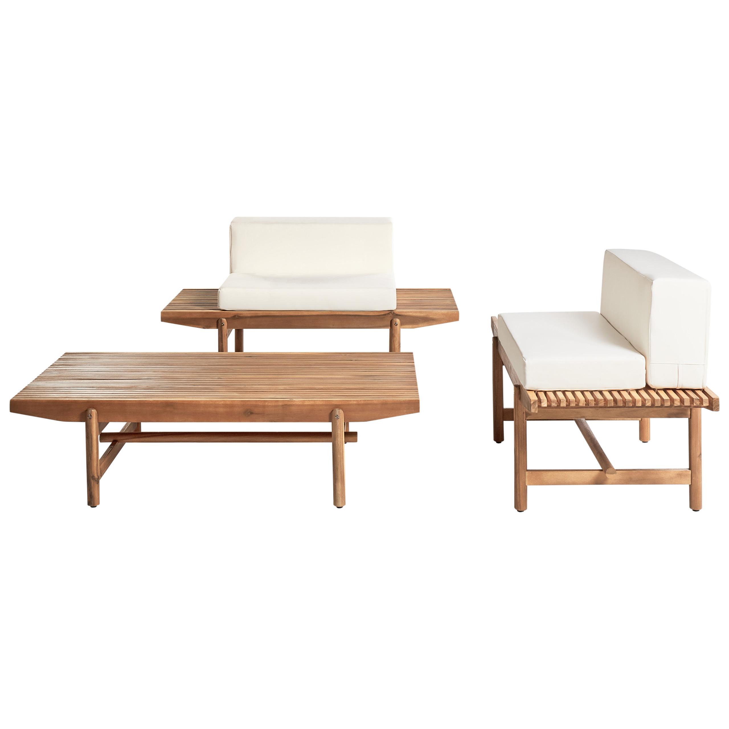 wohnli-moebel-suche-800000942440 Wohnli Möbelsuche - LOUNGE-SET 2-Sitzer Heller Holzfarbton Giaveno