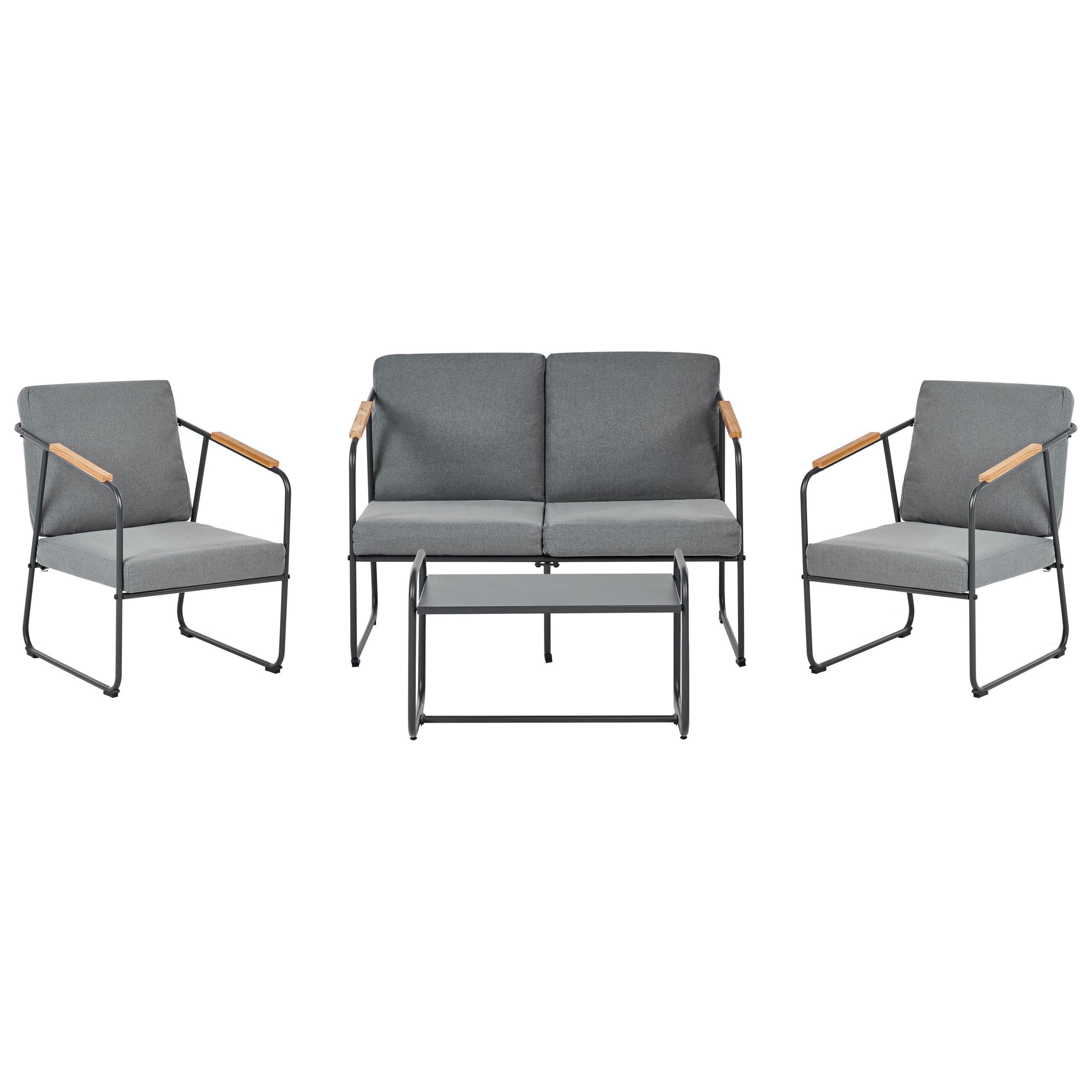 Wohnli Möbelsuche - LOUNGE-SET 4-sitzer Stahl Grau Vezzana