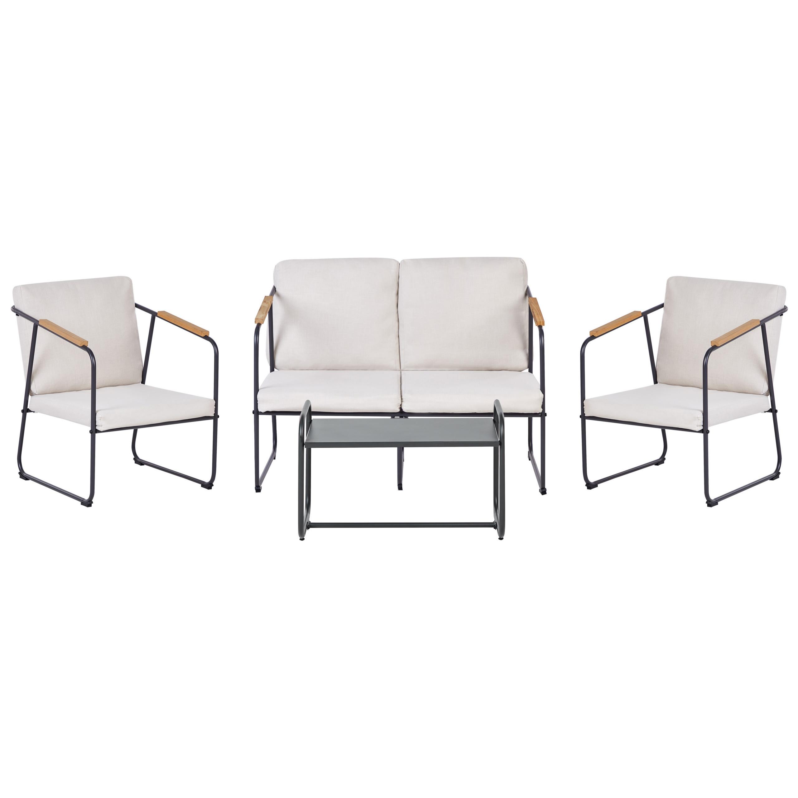 Wohnli Möbelsuche - LOUNGE-SET 4-sitzer Stahl Helles Beige Vezzana