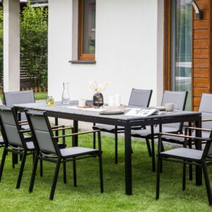 wohnli-moebel-suche-800000943665-1 GARTENTISCH Grau Tofane Metall Beliani Garten & Outdoor > Gartenmöbel > Gartentische Grau