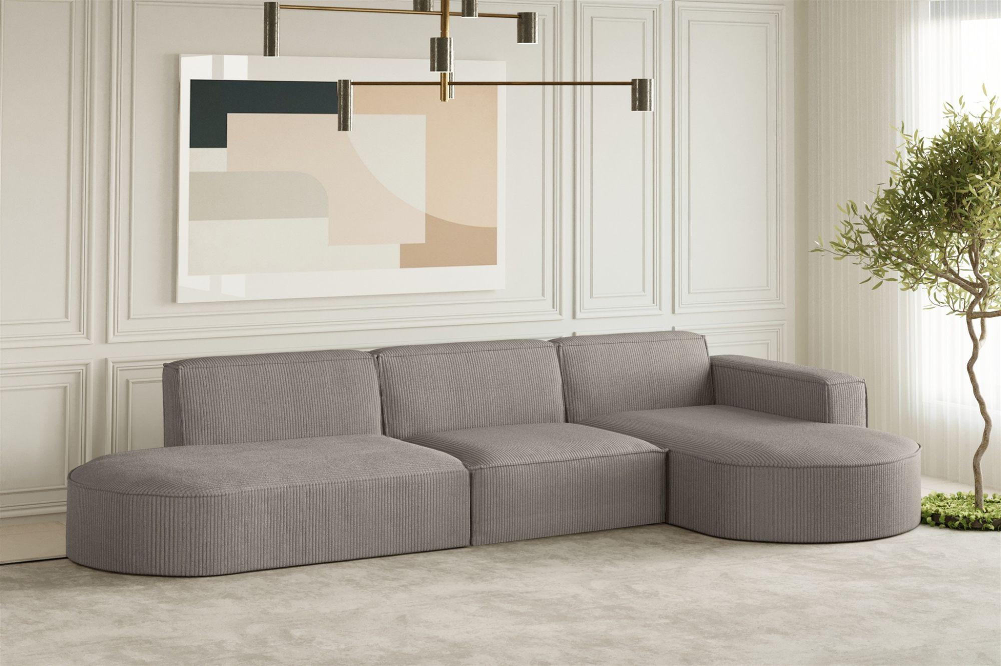 wohnli-moebel-suche-800000945193-1 ECKSOFA Palma In Scala Textil Fun Möbel Möbel > Sofas & Couches > Wohnlandschaften > Ecksofas Grau