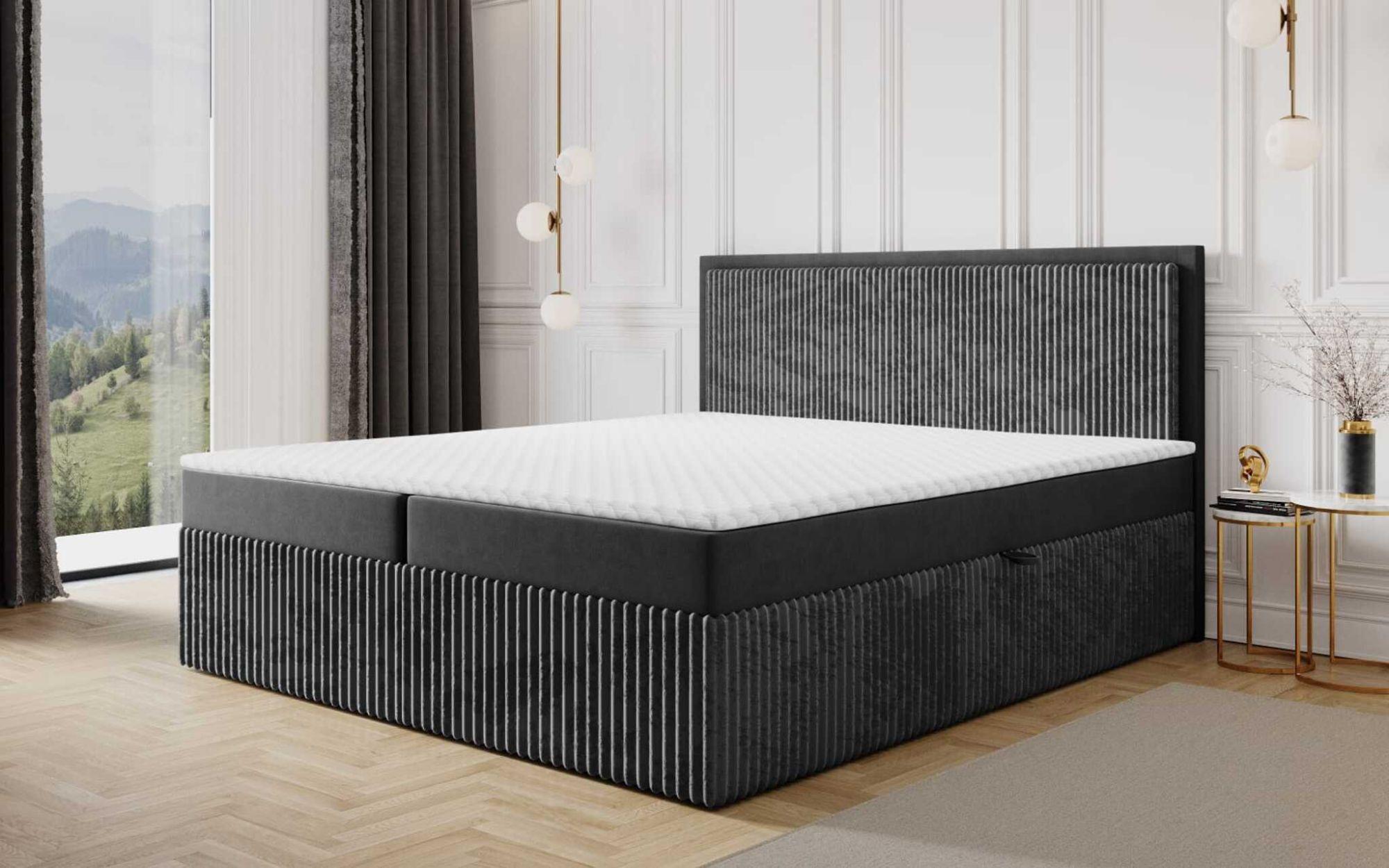 wohnli-moebel-suche-800000945220-1 BOXBETT Hidis In Stoff Vito Textil Fun Möbel Möbel > Betten > Boxspringbetten Anthrazit