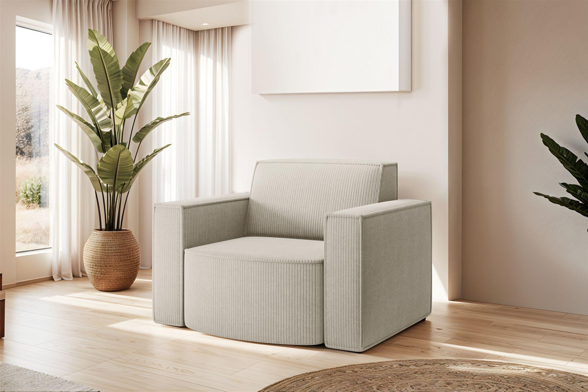 wohnli-moebel-suche-800000945293-1 SESSEL Palma In Stoff Scala Textil Fun Möbel Möbel > Sessel > Polstersessel Beige