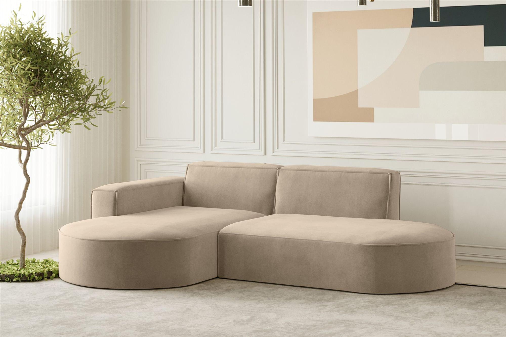 wohnli-moebel-suche-800000945402-1 ECKSOFA Palma Xs In Noel Textil Fun Möbel Möbel > Sofas & Couches > Wohnlandschaften > Ecksofas Beige