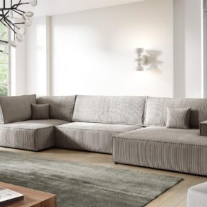 wohnli-moebel-suche-800000945428-1 WOHNLANDSCHAFT Corunia Textil Fun Möbel Möbel > Sofas & Couches > Wohnlandschaften > Wohnlandschaften U-Form Braun