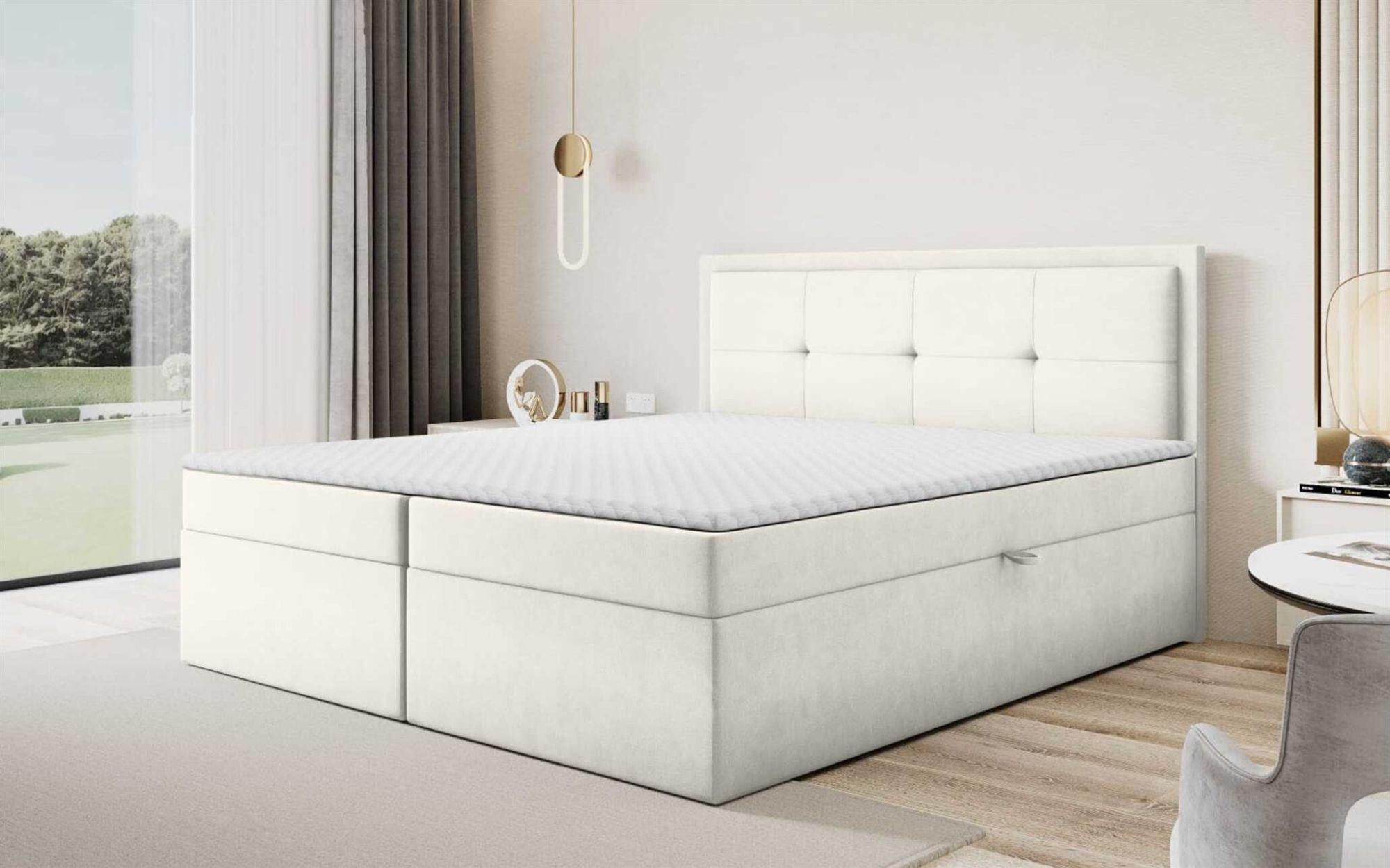 BOXBETT Degna Textil Fun Möbel Möbel > Betten > Boxspringbetten Weiß