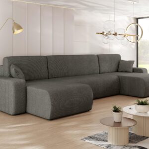 wohnli-moebel-suche-800000945773-1 WOHNLANDSCHAFT Piano U Textil MIRJAN24 Möbel > Sofas & Couches > Wohnlandschaften > Wohnlandschaften U-Form Braun