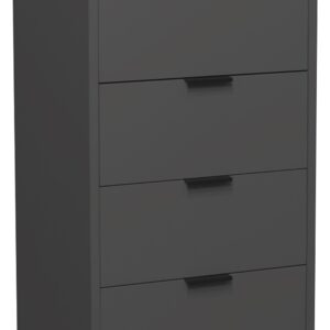 KOMMODE Erna 51x45x123 Anthrazit matt Lack Holzwerkstoff 58aufmkessel Möbel > Kommoden & Schubladenschränke > Kommoden Anthrazit