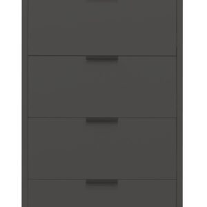 Wohnli Möbelsuche - KOMMODE Erna 51x45x123 Anthrazit matt Lack
