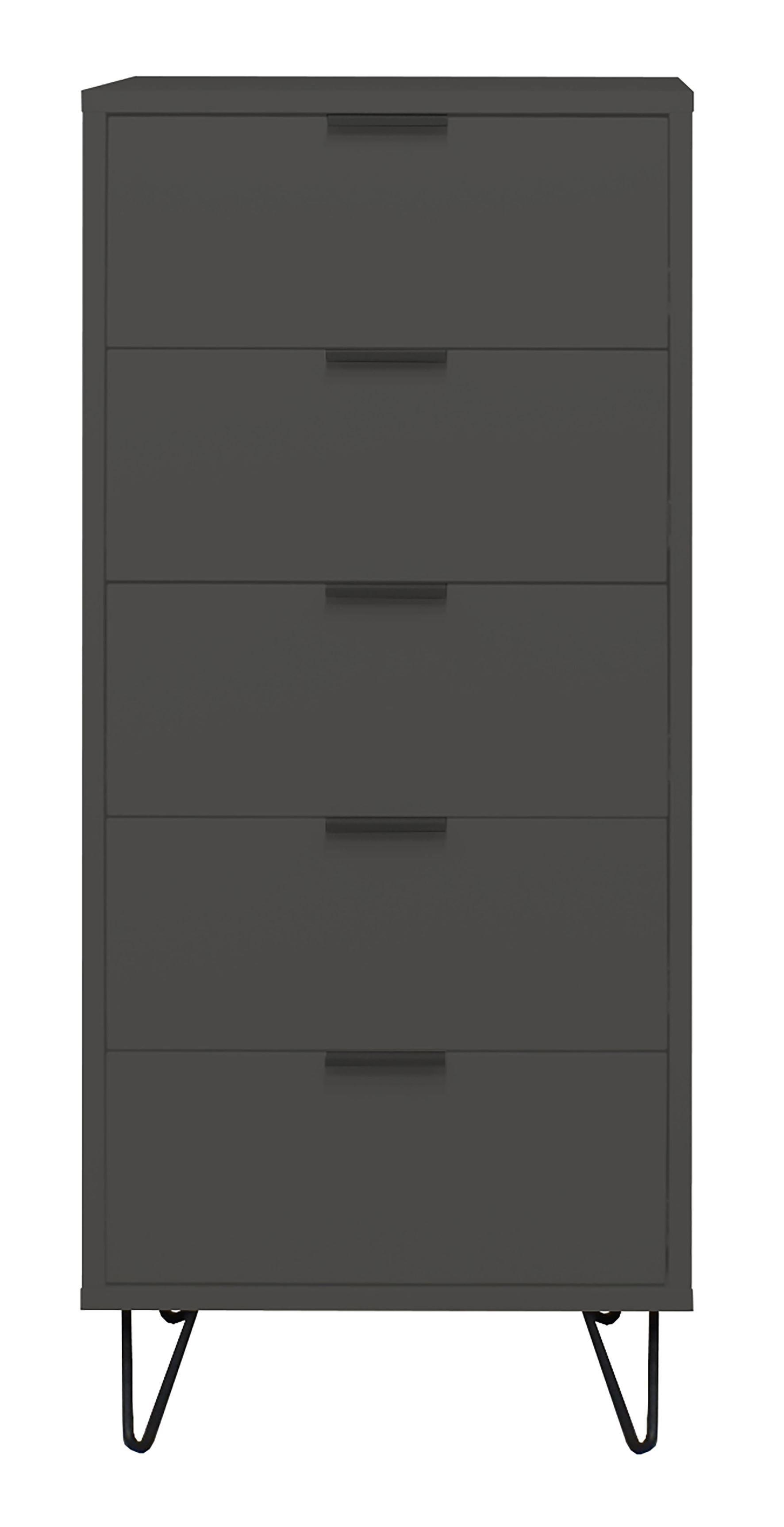 wohnli-moebel-suche-800000951200 Wohnli Möbelsuche - KOMMODE Erna 51x45x123 Anthrazit matt Lack