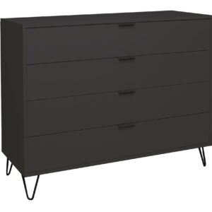 KOMMODE Erna 119x45x102 Anthrazit matt Lack Holzwerkstoff 58aufmkessel Möbel > Kommoden & Schubladenschränke > Kommoden Anthrazit