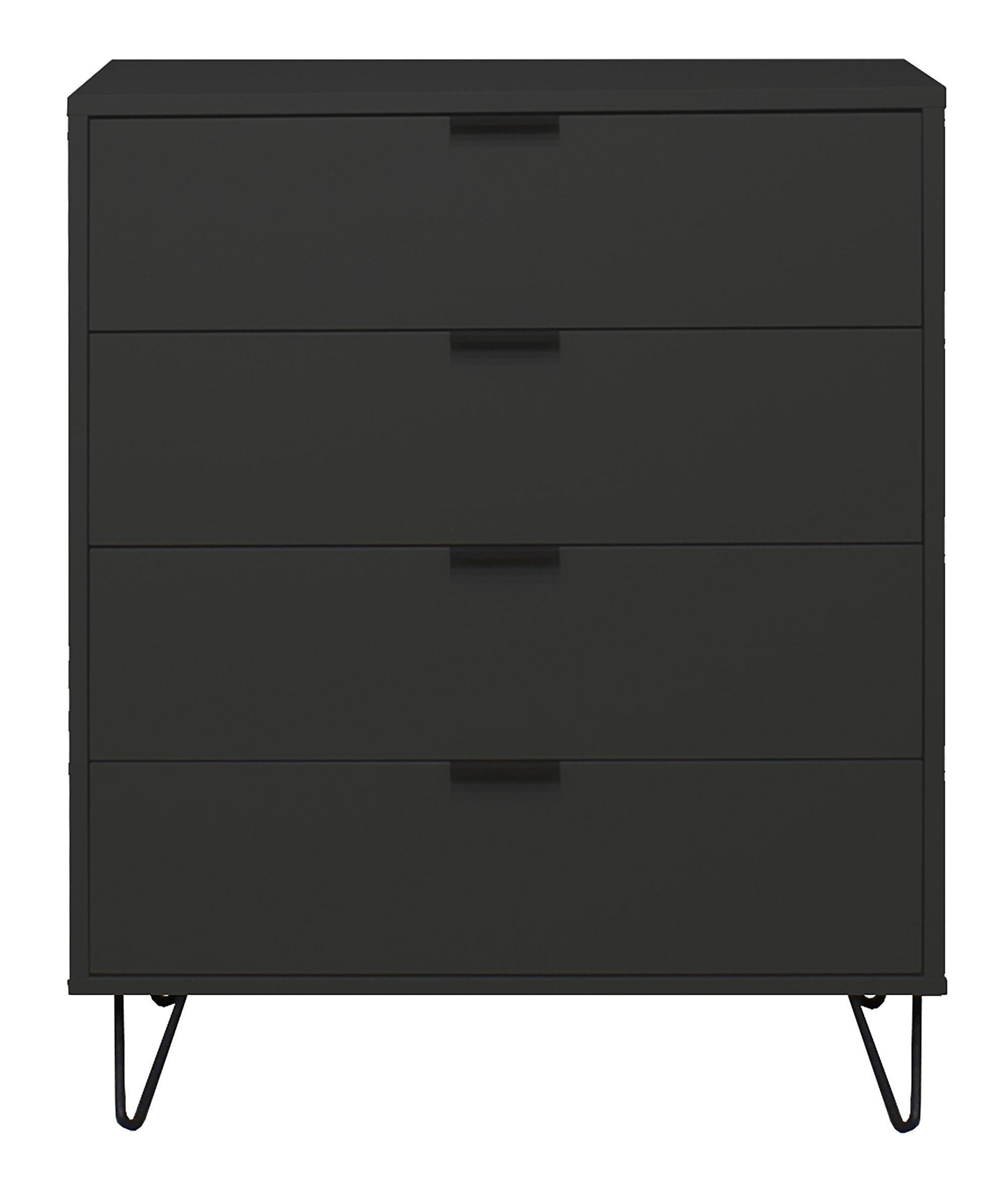 wohnli-moebel-suche-800000951212 Wohnli Möbelsuche - KOMMODE Erna 81x45x102 Anthrazit matt Lack