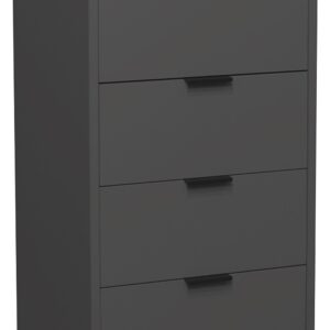 wohnli-moebel-suche-800000951228-1 KOMMODE Erna 51x45x123 Anthrazit matt Lack Holzwerkstoff 58aufmkessel Möbel > Kommoden & Schubladenschränke > Kommoden Anthrazit