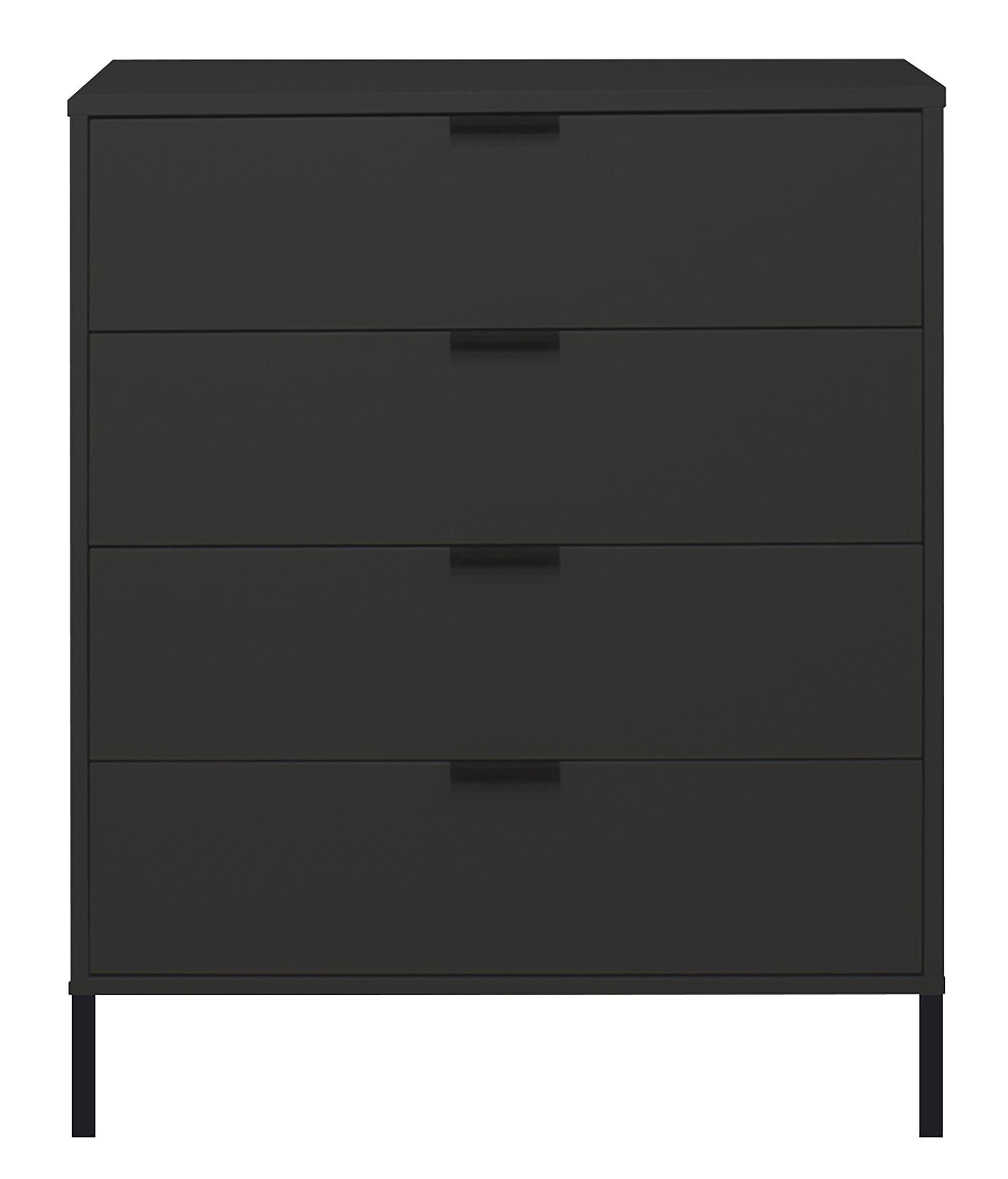 wohnli-moebel-suche-800000951229 Wohnli Möbelsuche - KOMMODE Erna 81x45x102 Anthrazit matt Lack