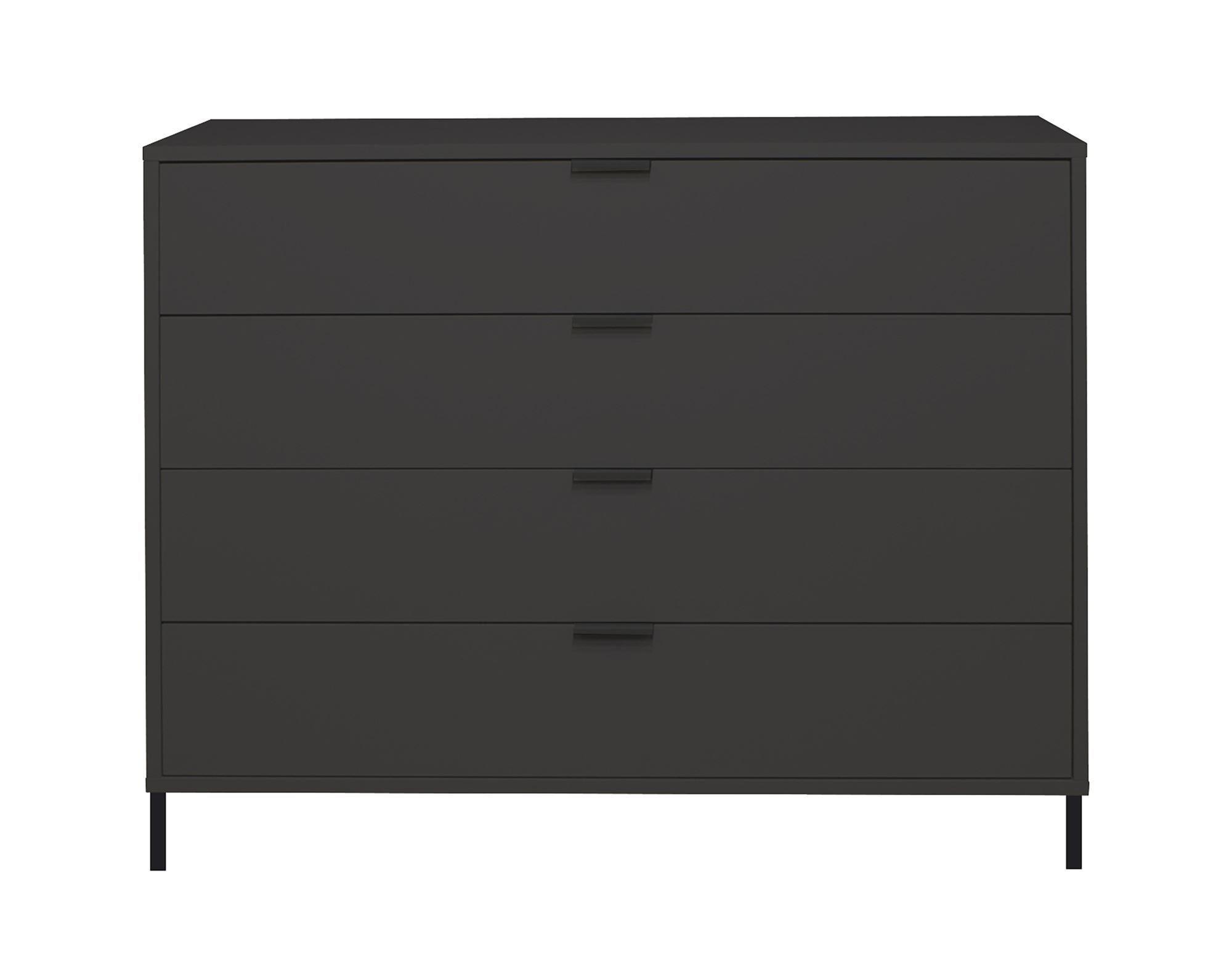 wohnli-moebel-suche-800000951243 Wohnli Möbelsuche - KOMMODE Erna 119x45x102 Anthrazit matt Lack
