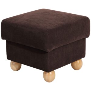 wohnli-moebel-suche-800000951260 Wohnli Möbelsuche - HOCKER Kasha Bezug Veloursstoff Buche natur / braun