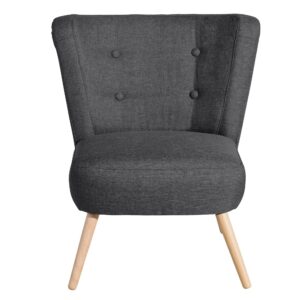 wohnli-moebel-suche-800000951278-1 SESSEL Kassi Bezug Flachgewebe Buche natur / graphit Kunststoff 58aufmkessel Möbel > Sessel > Polstersessel Grau