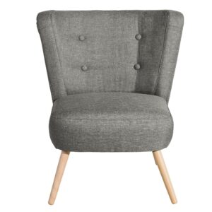 wohnli-moebel-suche-800000951280-1 SESSEL Kassi Bezug Flachgewebe Buche natur / hellgrau Kunststoff 58aufmkessel Möbel > Sessel > Polstersessel Grau