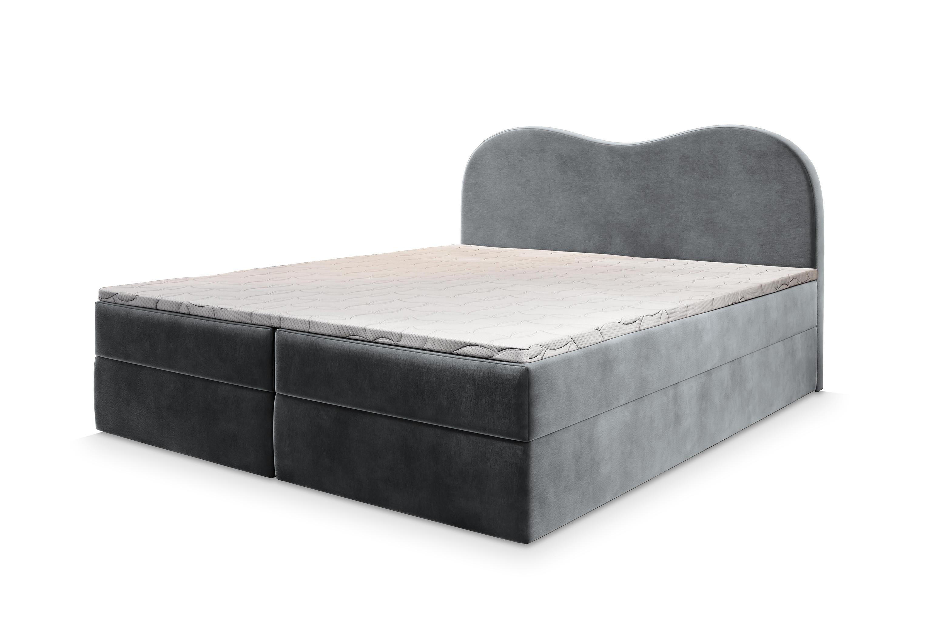 wohnli-moebel-suche-800000953353 Wohnli Möbelsuche - BOXBETT FLUVIA M 180x200 cm mit Matratze und Topper - Grau