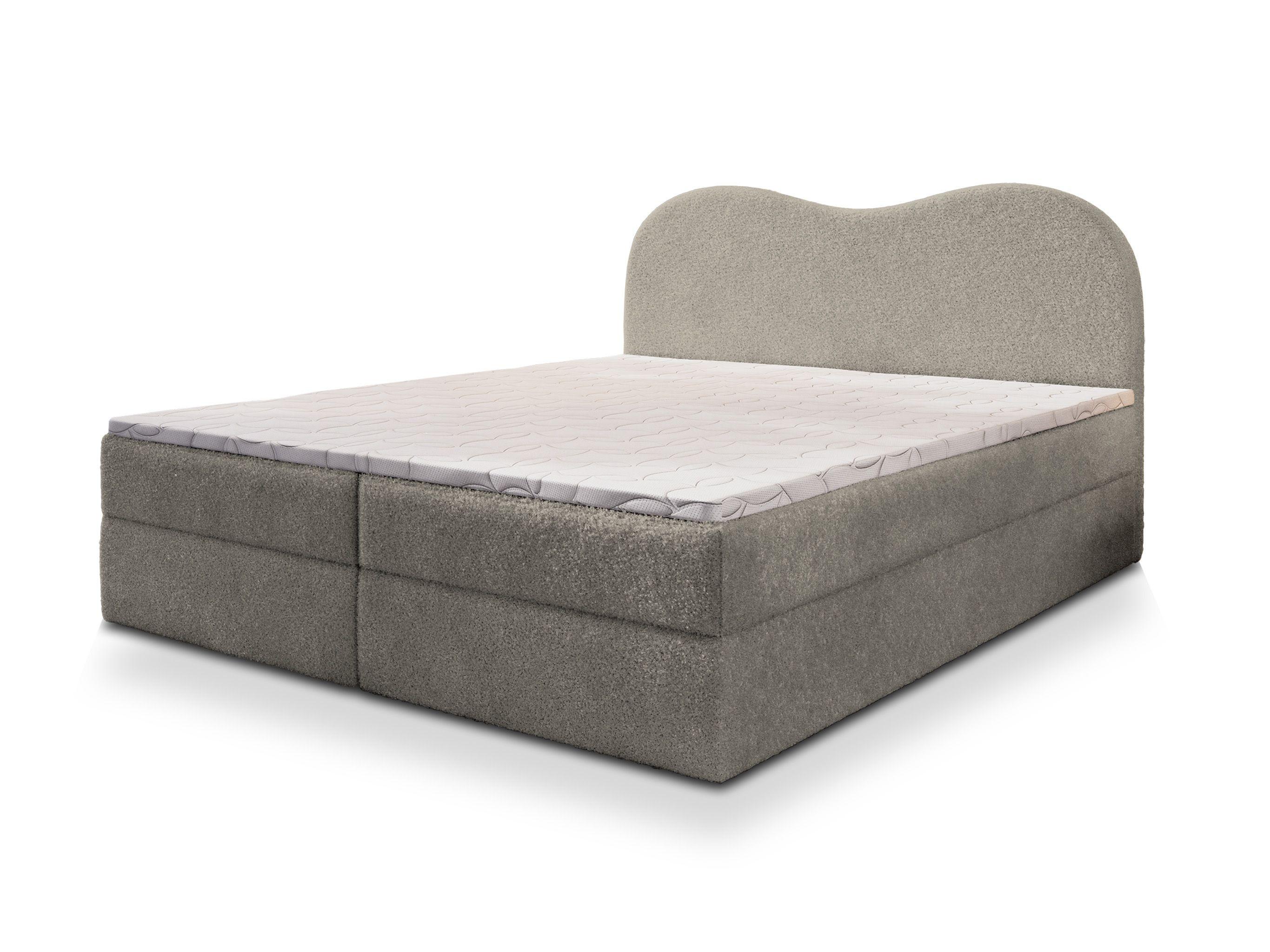 wohnli-moebel-suche-800000953380 Wohnli Möbelsuche - BOXBETT FLUVIA N 180x200 cm mit Matratze und Topper - Hellgrau