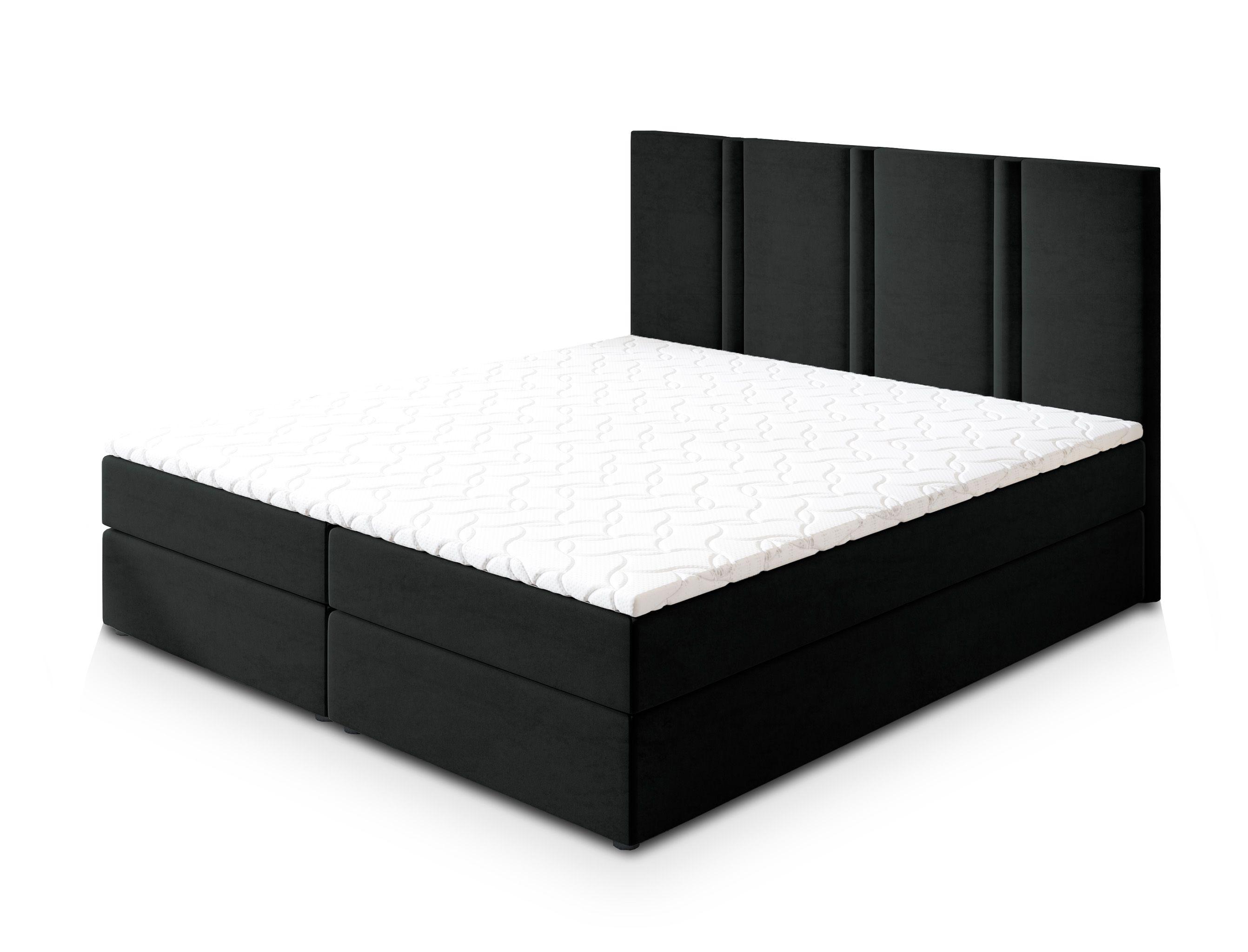 wohnli-moebel-suche-800000953391 Wohnli Möbelsuche - BOXBETT LARIO 140x200 cm mit Matratze und Topper - Schwarz