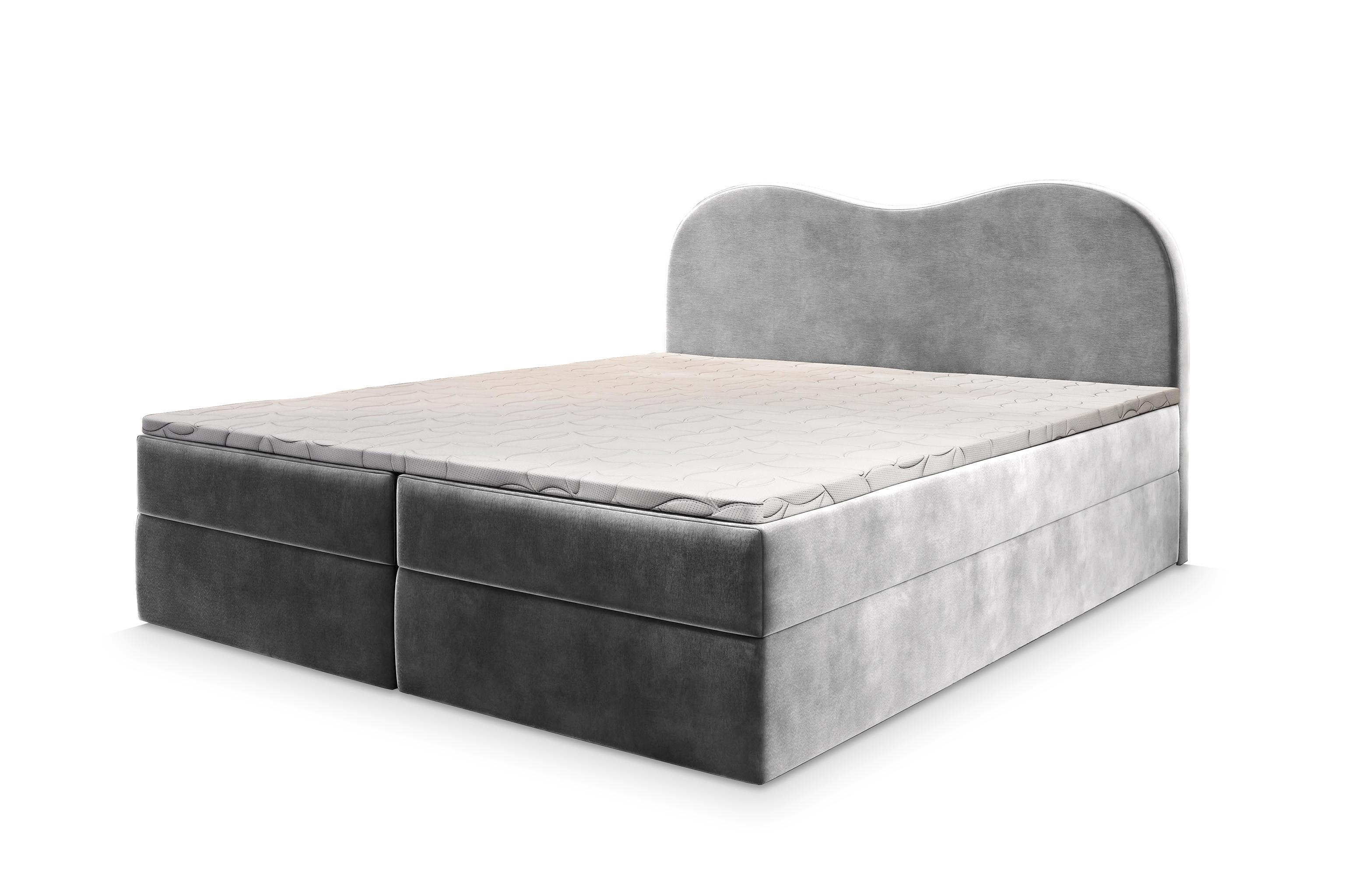 wohnli-moebel-suche-800000953439 Wohnli Möbelsuche - BOXBETT FLUVIA M 140x200 cm mit Matratze und Topper - Hellgrau