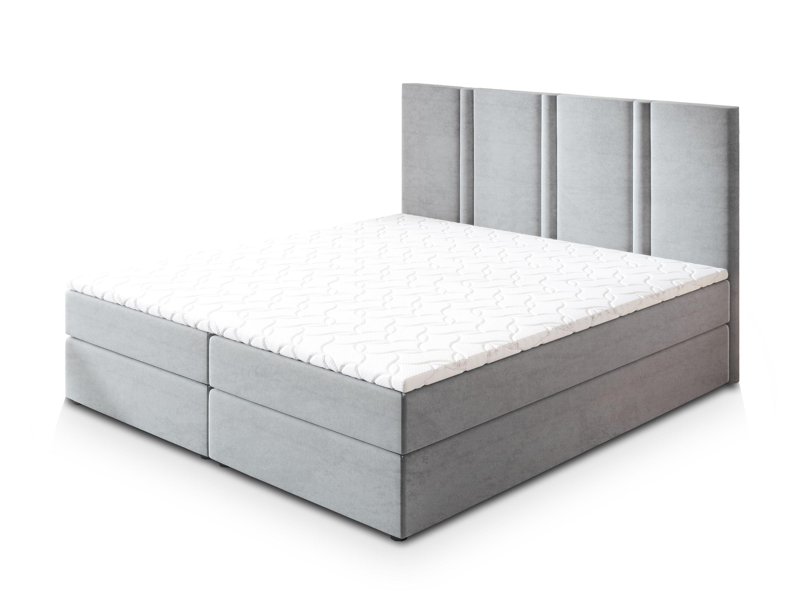 wohnli-moebel-suche-800000953451 Wohnli Möbelsuche - BOXBETT LARIO 160x200 cm mit Matratze und Topper - Hellgrau