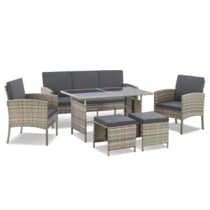 wohnli-moebel-suche-800000956600 Wohnli Möbelsuche - SITZGRUPPE Turin dunkelgrau Polyrattan