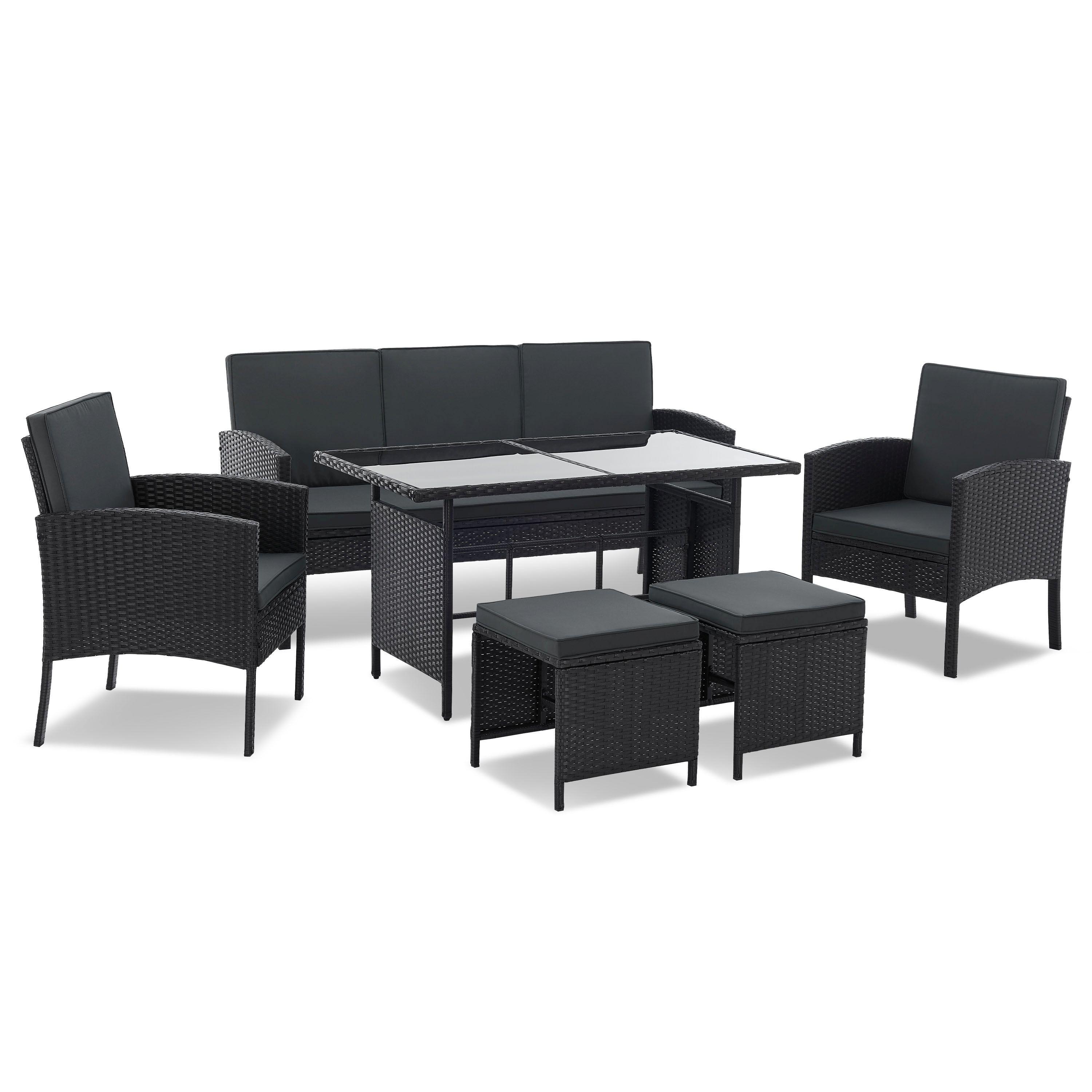 wohnli-moebel-suche-800000956606 Wohnli Möbelsuche - SITZGRUPPE Turin schwarz Polyrattan