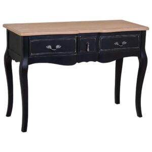 wohnli-moebel-suche-800000957579 Wohnli Möbelsuche - EMPFANGSTISCH aus lackiertem Holz mit 3 Schubladen 115x50x80h cm - Schwarz