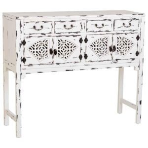 wohnli-moebel-suche-800000957581 Wohnli Möbelsuche - EMPFANGSTISCH aus lackiertem Holz mit 4 Schubladen und 4 Türen 120x40x102 cm