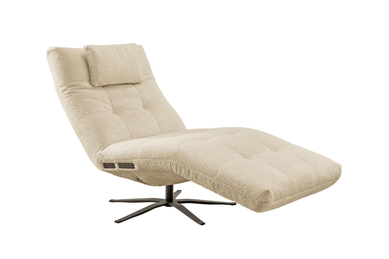 wohnli-moebel-suche-800000966636 Wohnli Möbelsuche - RELAXLIEGE LETICIA Beige Flachgewebe Relaxfunktion