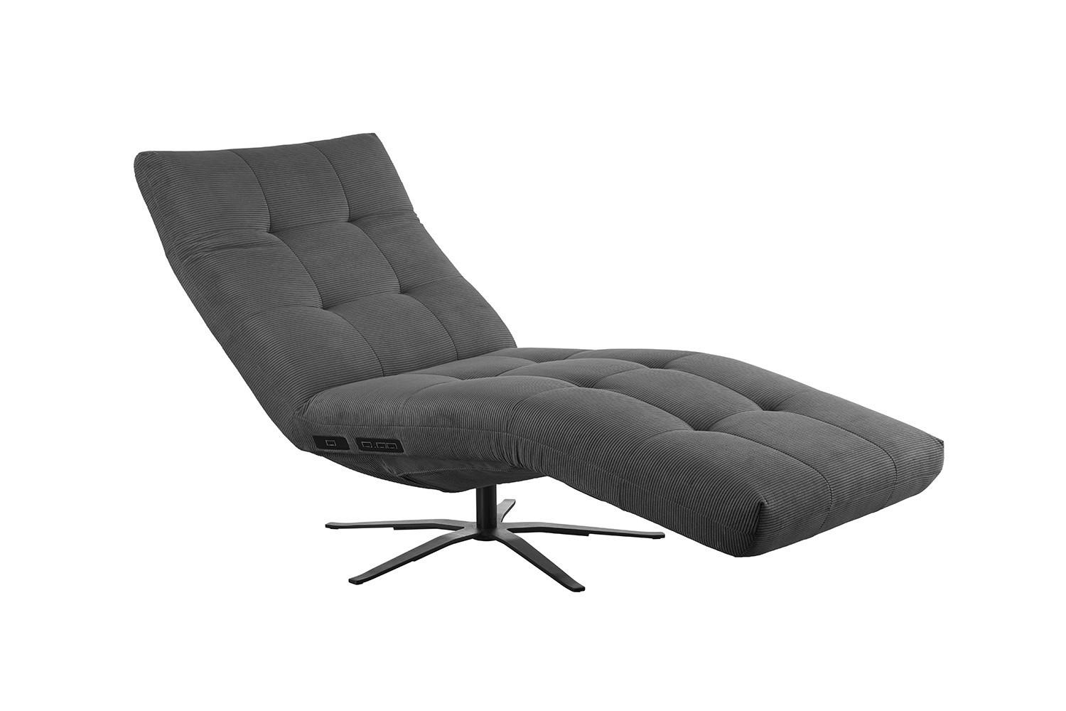 wohnli-moebel-suche-800000966667 Wohnli Möbelsuche - RELAXLIEGE LETICIA Anthrazit Cord Drehbar (360°)