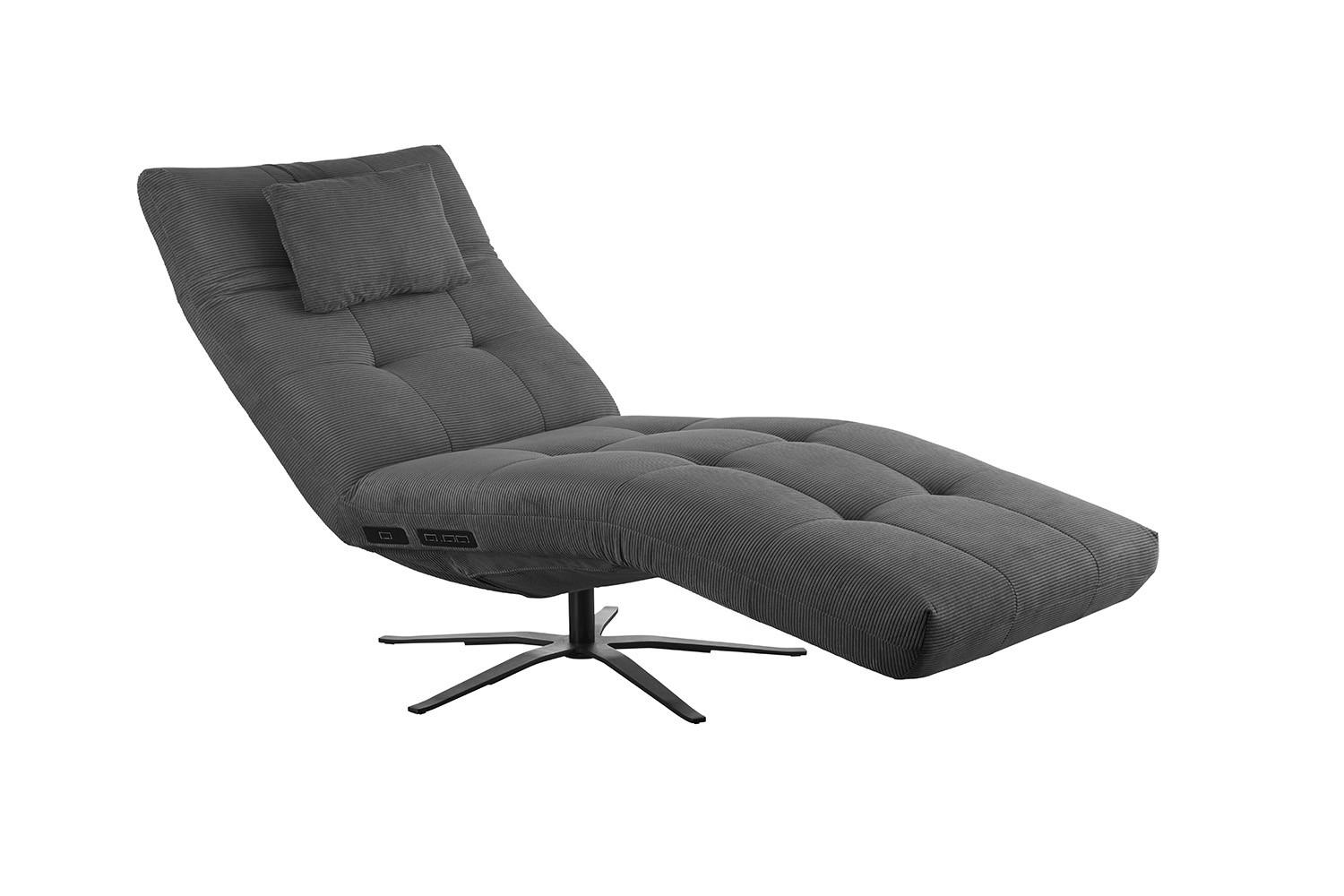 wohnli-moebel-suche-800000966702 Wohnli Möbelsuche - RELAXLIEGE LETICIA Anthrazit Cord Drehbar (360°)