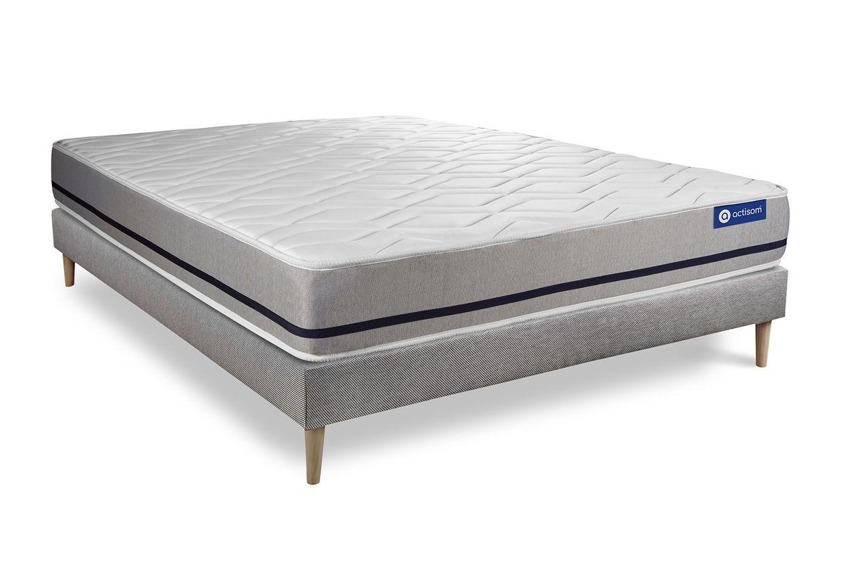 Wohnli Möbelsuche - BETT Actimemo soft Memory-Schaum 135 x 190 cm h2 - Kit Bettgestell Grau