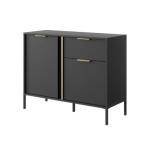 wohnli-moebel-suche-800000970860 Wohnli Möbelsuche - KOMMODE LORENZO 103/81/40 cm mit 1 Schubladen und 2 Türen Anthrazit