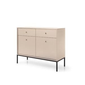 wohnli-moebel-suche-800000971024 Wohnli Möbelsuche - KOMMODE MONDO 104/83/39 cm mit 2 Schubladen 2 Türen Beige