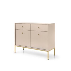 wohnli-moebel-suche-800000971029 Wohnli Möbelsuche - KOMMODE MONDO 104/83/39 cm mit 2 Schubladen 2 Türen Beige