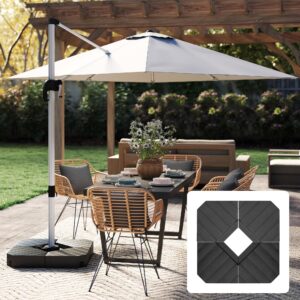 wohnli-moebel-suche-800000971098-1 SONNENSCHIRMSTÄNDER 4-teilig Kunststoff Outsunny Garten & Outdoor > Sonnen- & Sichtschutz > Sonnenschirmständer Schwarz