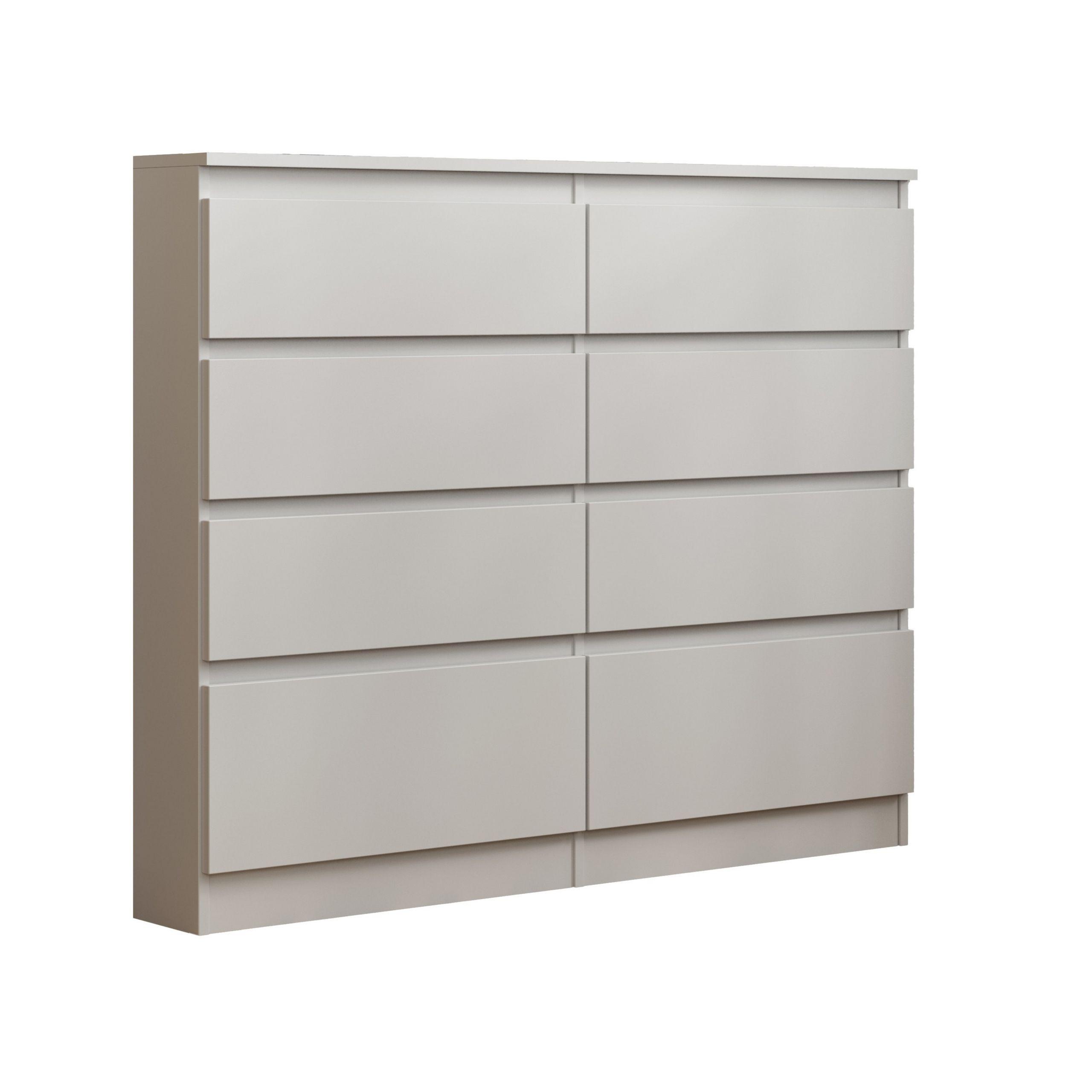 wohnli-moebel-suche-800000971130 Wohnli Möbelsuche - KOMMODE ADRIANO 120/100/33 cm mit 8 Schubladen Weiß