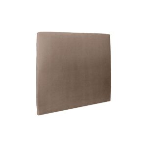 KOPFTEIL gepolstertes – taupefarbener Samtstoff - 150 cm Holz Sommeil de Plomb Möbel > Betten Taupe