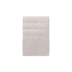KOPFTEIL gepolstert - Gesteppt – hellbeiger Stoff - 90 cm Holz Sommeil de Plomb Möbel > Betten Beige