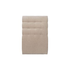 KOPFTEIL gepolstert - Gesteppt – Beigebrauner Stoff - 90 cm Holz Sommeil de Plomb Möbel > Betten Braun